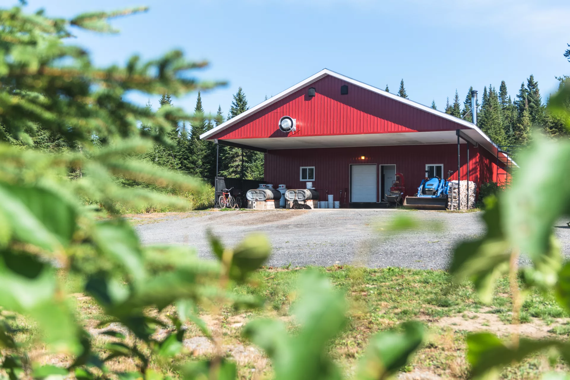 La ferme de Champignons Charlevoix dans le secteur des Grands-Fonds à La Malbaie