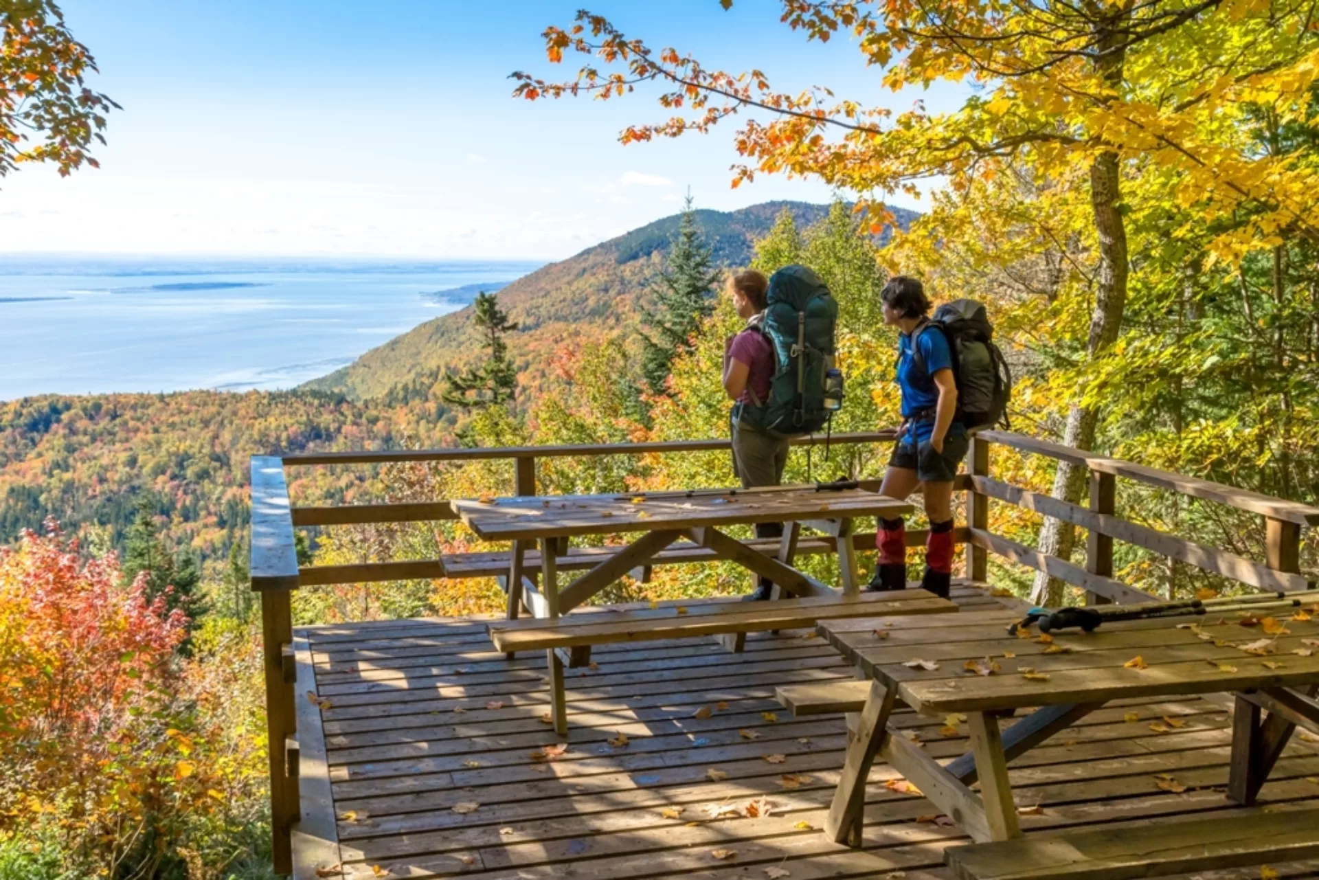 Panoramic view from the Sentier des Caps de Charlevoix