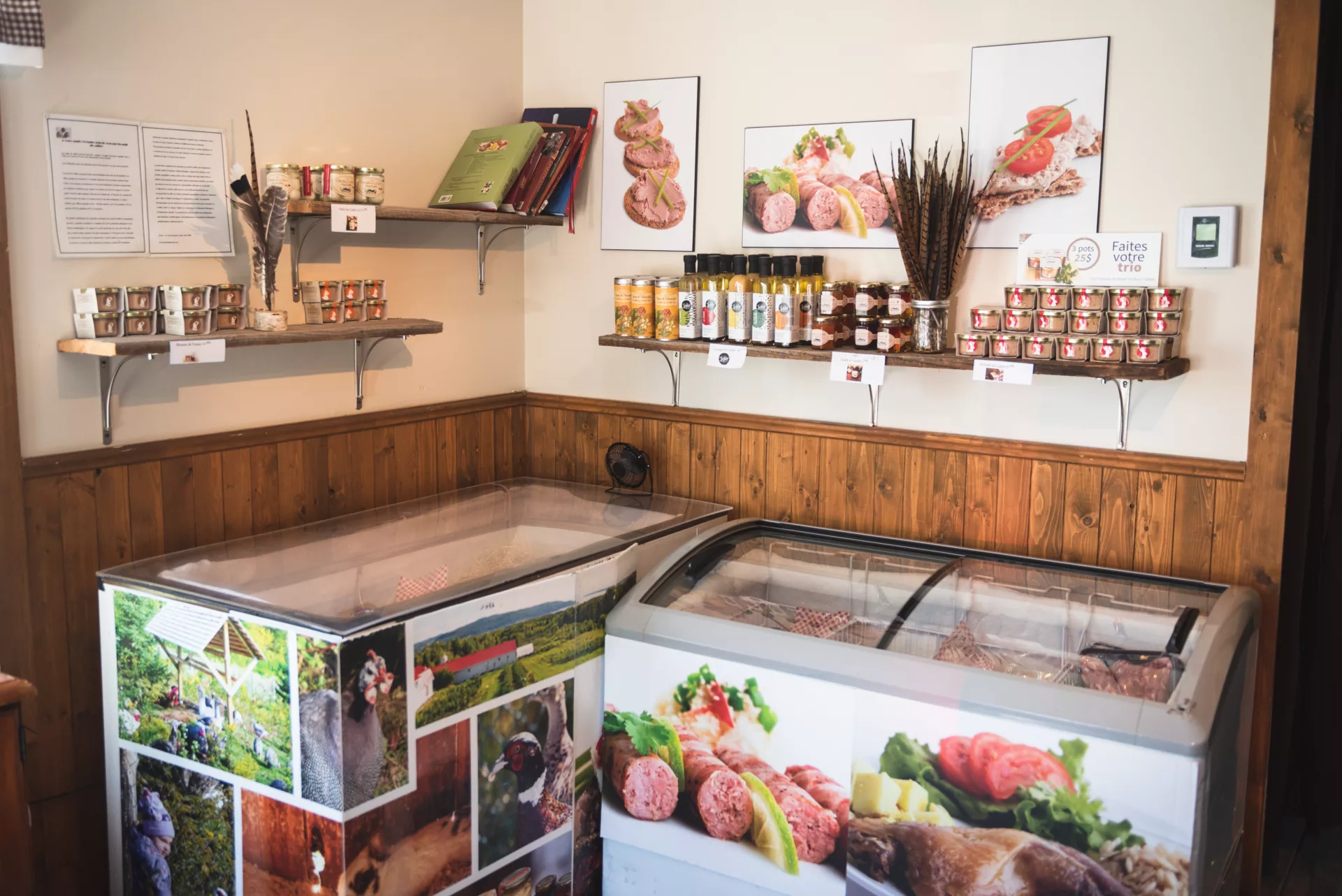 The charcuterie shop at Les Volières