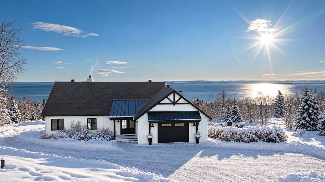 L'Aquarelle - Le Saint-Laurent sur 180 degrés, à Saint-Irénée — spa sur la terrasse et foyer au bois, Charlevoix Quebec
